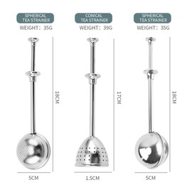 Teezange 3 Stück Teesieb für Losen Tee - Teaballs mit Teleskopgriff, Teeei 304 Edelstahl, Teezange, Tee Sieb, Tea Infuser, Edelstahl-Mehlsieb-Staubwedel - Zucker, Mehl, Gewürze, Kakaopulver