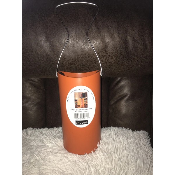 Skybar NBSKWA2500 Insulated Wine Bottle Travel Chiller Cooler Reusable Carrier