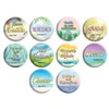 NewEights Short Inspirational Scriptures Buttons (1 Set X 10 Designs)