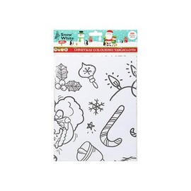 PMS Colour Your Own Christmas Tablecloth - Christmas Stocking Filler - Create Your Own Design - Novelty Gift for Christmas - Stocking Filler - Children's Kraft Christmas Set