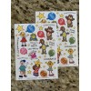 Suzy's Zoo Stickers: 2 Sheets Multiple Characters Congratulation