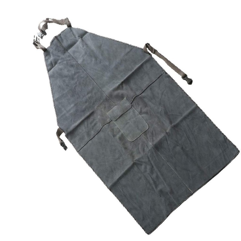 yotijar Welder Apron Welding Clothes Workwear Artificial Cowhide Leather Proteion