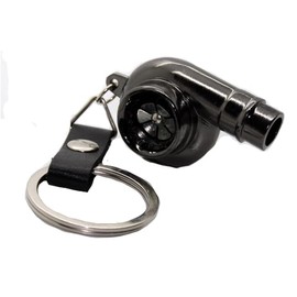 LED-Mafia Key Fob Leather Strap Turbocharger Metal Boost Pendant Key Ring Case Key (Turbo Leather Strap), Turbo leather strap