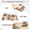 MCHIVER Monkey Banana Pajamas Set 2 Piece Cotton Pjs Set