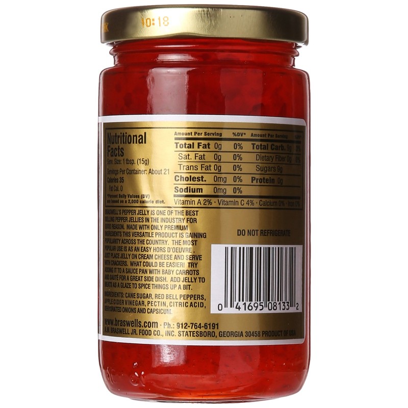 Braswell’s Gourmet Red Pepper Jelly – Small-Batch, Renowned Specialty, Made