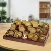 Cokritsm 3-Tier Military Challenge Coins Display Holder Solid Wood 9
