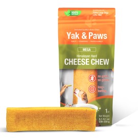 Yak & Paws Yak Cheese Dog Chew - Mega (8.1-9.1 oz) 1 chew/Pack