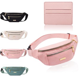 BAIYSFFG Fanny Pack Fashionable Waist Bag Unisex Fashion Waist Bag Casual Travel Bum Bag with 3 Zipper Pockets for Women Men Sports Running Hiking Jogging