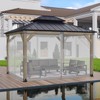 BPS 10' x 13' Gazebo Universal Mosquito Netting Screen Replacement,