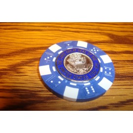 The First GREAT SEAL of The United States Poker Chip Golf Ball Marker Card Guard
