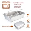 Roasting Pan, E-far 15.2 Inch Stainless steel Turkey Roaster with