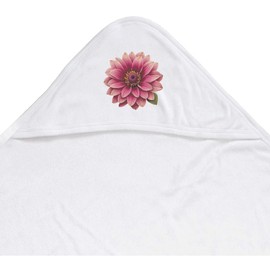 Azeeda 'Dahlia Flower' Baby Hooded Towel (HT00035110)