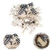 Artificial Flower Wreath White Dogwood Hanging Wreath Welcome Wreath DIY