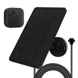 Solar Panel for Blink Camera, Solar Panel 4W Compatible with Blink Outdoor 4 (4th Gen) Camera, Solar Charger for Camera Outdoor with 13.12Ft Outdoor Power Cable, Adjustable Mount, IP65 Waterproof