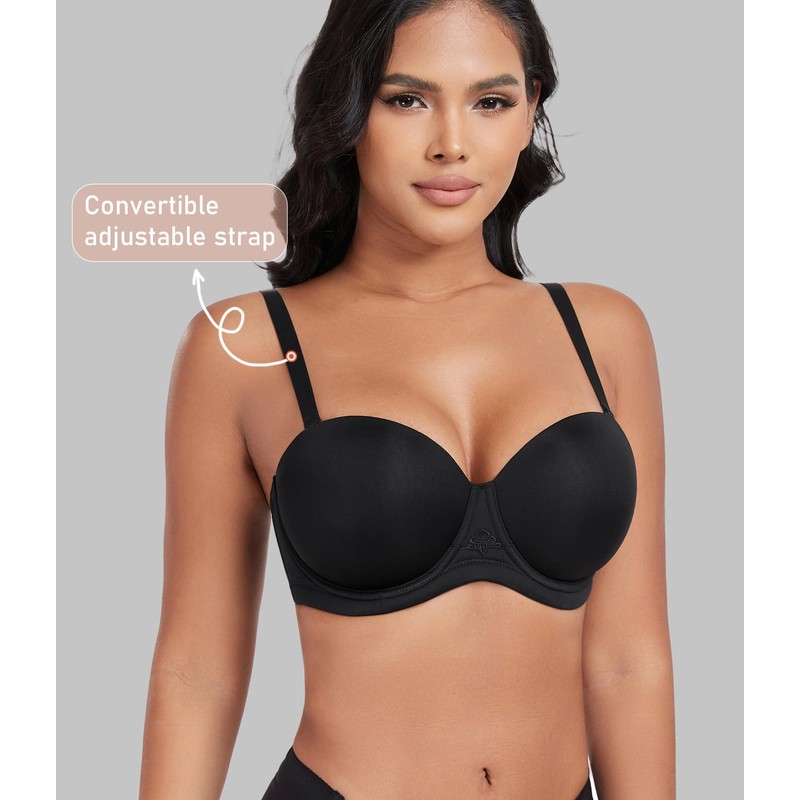DotVol Full Figure Underwire Contour Pretty Back Plus Size Bra