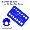 MoyanSuper Cue Tip Gauge for Billiards, Measures 8.5mm–15mm Plastic Cue