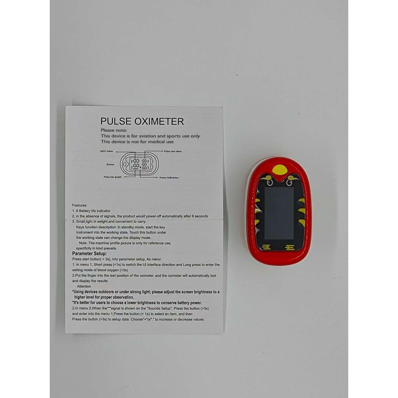 Compact Fingertip Pulse Oximeter, Accurate SpO2 Oxygen Monitor, Cute Mini