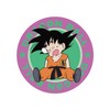 Small Planet Dragon Ball Character Sticker Goku Circle Purple x