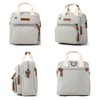 LCY Mini Multi-function Diaper Bag Tote Messenger Backpack-Grey