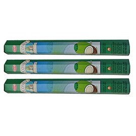 HEM(Hem): Incense Sticks, Incense, Hexagonal Incense, Set of 3 (Coconut)