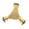 Laroal Y Splitter Hose Splitter 3 Way Brass Hose Quick