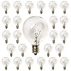 30 Pack of G40 Replacement Bulbs, 5 Watt G40 Globe