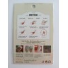 Tomoni Embossed Dolls Daneer,Nail Art Stickers, Self Adhesive.