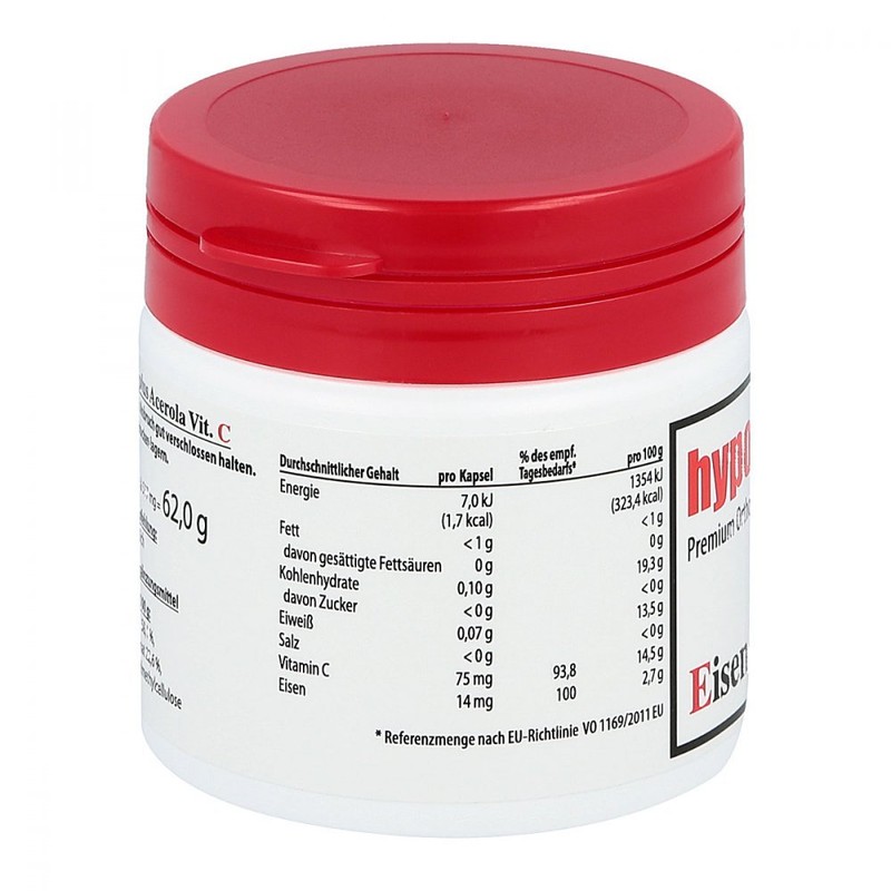 HYPO A Iron + Acerola Vitamin C Capsules Pack of