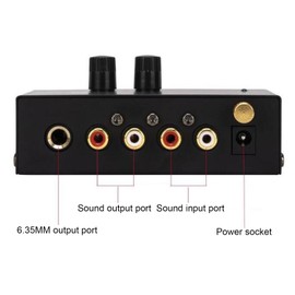 Ongwan Phonograph Preamp for Record Player Independent Volume Control Ultra Low Noise RIAA Equalization Phono Preamp ()