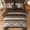 Brown Comforter Set King Size, 8 Pieces Bed in a