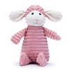 Zappi Co Pink Lamb Plush Dog Toy with Squeaker -