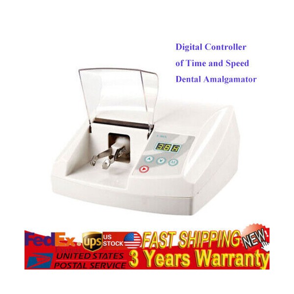 TBvechi Dental Digital Amalgamator Amalgam Capsule Mixer 2 Adjustable Speed