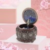 Vintage Music Box with 12 Constellations Rotating Goddess Twinkling LED