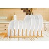 ILOT Solid Wood Kitchen Dish Drying Rack Plate Organizer for