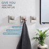 KOKOSIRI Bath Towel Hook Wall Mount Square Robe Hook Coat