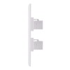 Ethernet Wall Plate, 2 Port Cat6 RJ45 Keystone Inline Coupler