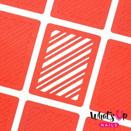 Whats Up Nails - Wrapping Paper Vinyl Stencils for Christmas Nail Art Design (1 Sheet, 12 Stencils)