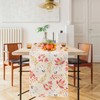 Thanksgiving Table Runner, 72x13in Pumpkin Fall Maple Leaves Table Runner