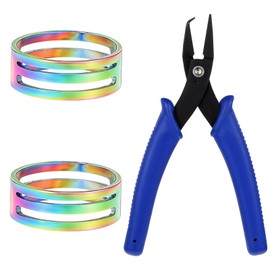 3Pcs Jump Ring Opener Finger Tools, Split Ring Pliers Stainless Steel Jump Rings Opener Closer Jewelry Making Tools for Keychains Bracelets Lanyard Beading Crafting DIY