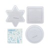 Kawada 80-30030 Perler Beads Plate Set, Small, Square, Round and