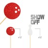 MonMon & Craft Cupcake Toppers, Bowling Theme - 24 Pcs