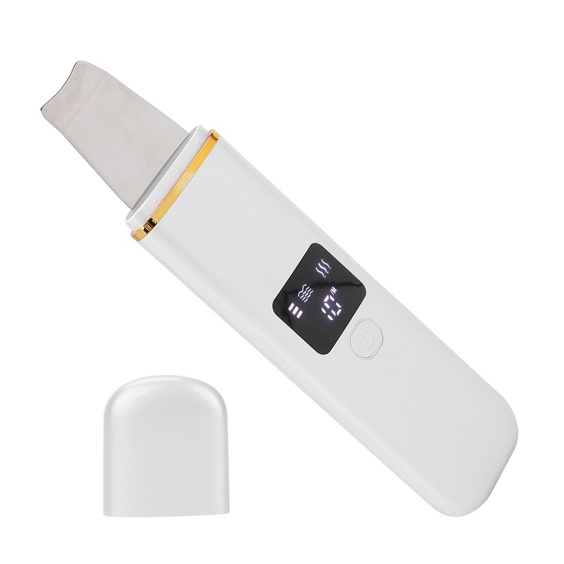 Skin Scrubber Spatula Ultrasonic Blackhead Comedones Removal Device Facial Scrubber