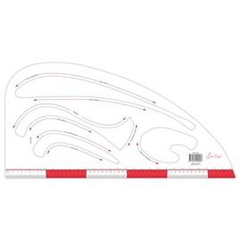 Sew Easy Tailor Designer Ruler Template – All Sizes Quilting & Patchwork Rule for Applique Sewing, Transparent Acrylic Non-Slip