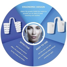 Dilatador Nasal Dispositivo Anti Ronquidos De Silicona 8 Pzs