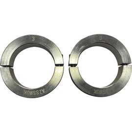AZSSMUK Shaft Collar Bore Size 3'' Two Pieces Split Stainless Steel Lock Collar Clamp Set Screw (2, 3'')