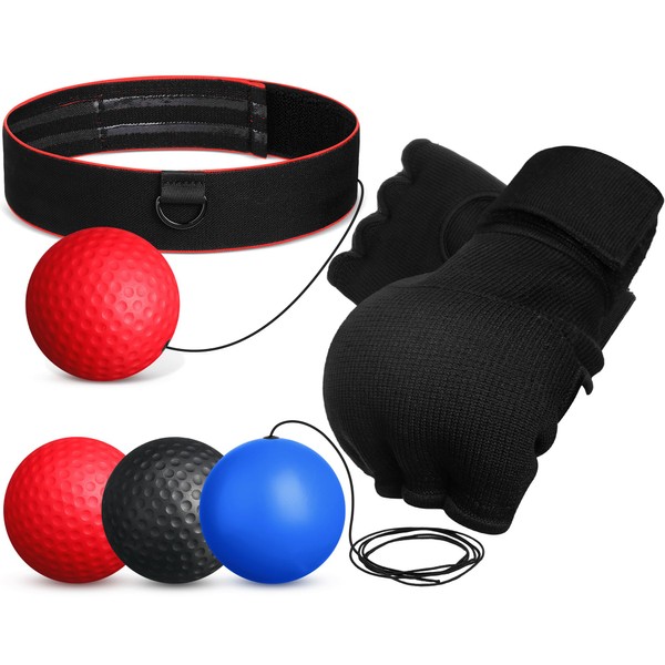 WinnerWhy Boxing Reflex Balls Set 3 Different Balls Adjustable Headband