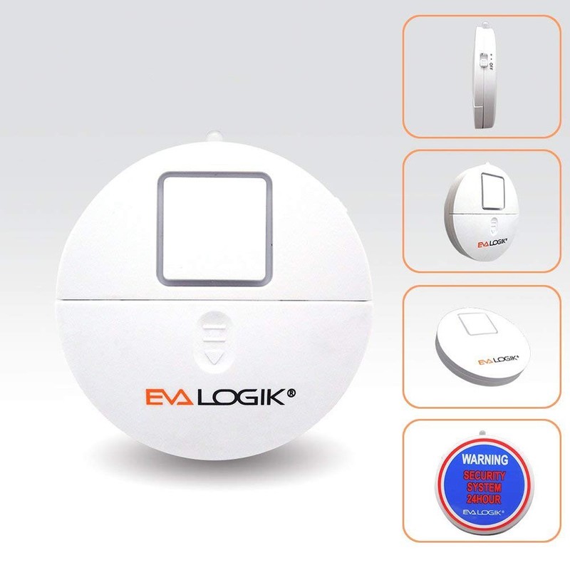 EVA LOGIK Modern Ultra-Thin Window Alarm with Loud 120dB Sound