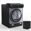 LEESITEC Copertura per Lavatrice Washing Machine Cover, Black, L-60×60×85 cm
