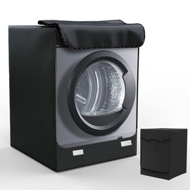 LEESITEC Copertura per Lavatrice Washing Machine Cover, Black, L-60×60×85 cm