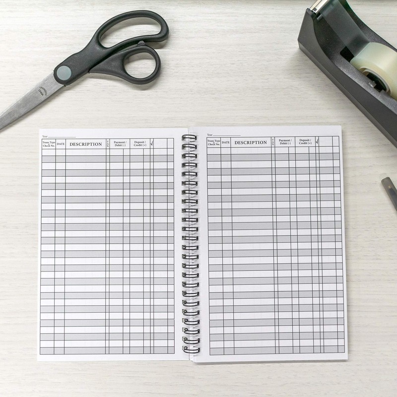 Side Spiral Bound Kittens Checkbook/Transaction Register